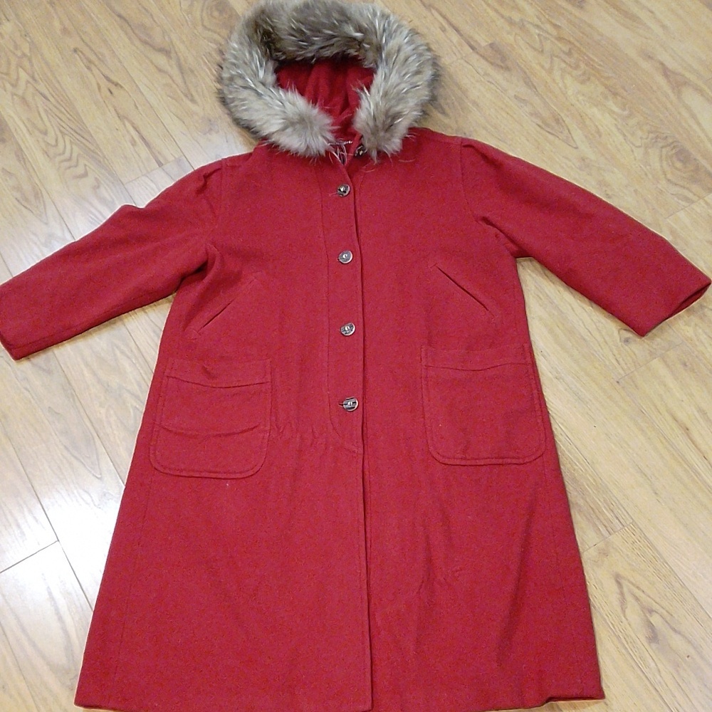 Vintage 80e Julius Lang Women Cashmere Coat
